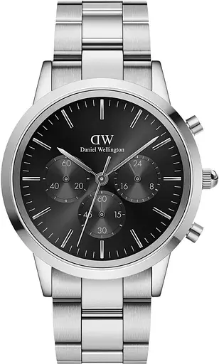 Часы Daniel Wellington Iconic Chronograph Link Onyx S DW00100645