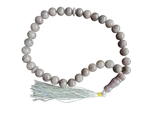 Чотки сірий агат 33 намистини - фото 1