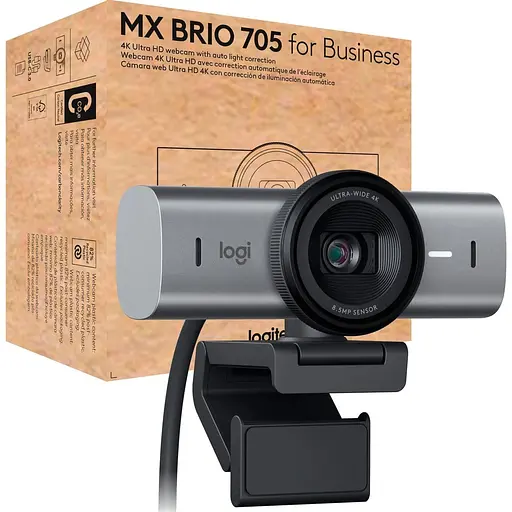 Веб-камера Logitech MX Brio 705 for Business 4K Graphite (960-001530) - фото 7