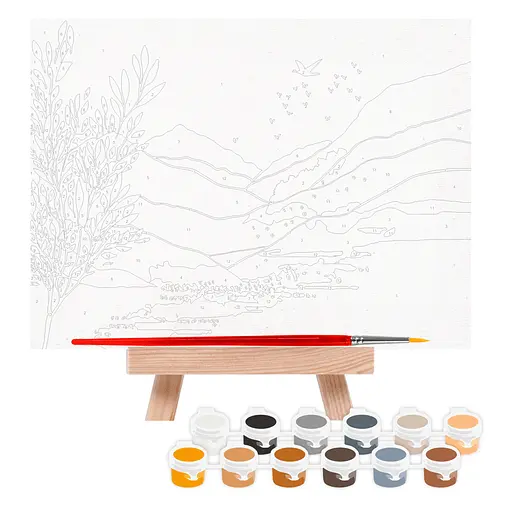 Картина за номерами Rosa Start Загадковий пейзаж 15х20 см з мольбертом - фото 3