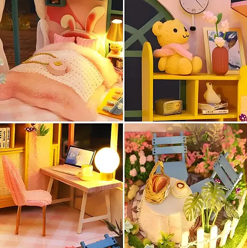 3D конструктор Румбокс Країна мрій Flower Dream своїми руками, світлові ефекти - фото 6
