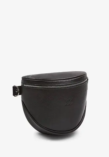 Шкіряна сумка поясна-кроссбоді Vacation чорна - фото 3