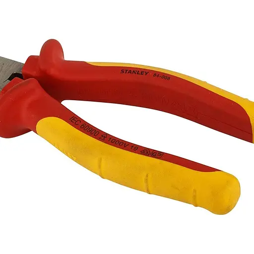 Плоскогубці електрика Stanley MaxSteel VDE 1000V із зігнутими губками ізольовані 200 мм (0-84-008) - фото 6