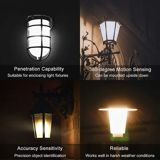 Лампочка з датчиком руху радара, 2 пачки A21 15 Вт (еквівалент 100 Вт) 1500LM E26 D - фото 2