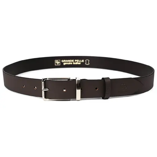 Ремінь шкіряний Grande Pelle коричневий  120х3.5х0.5 см acs0032047 - фото 2