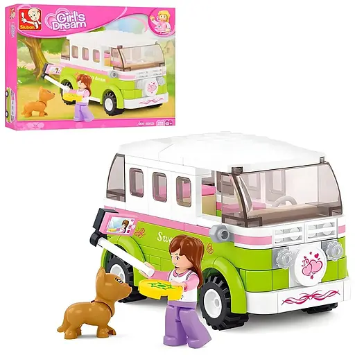 Конструктор Sluban Girl's Dream Мікроавтобус на 158 деталей (M38-B0523)