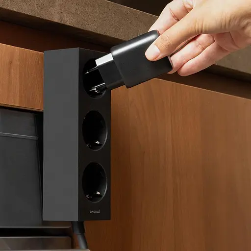 Мережевий фільтр Proove Magnet Strip (3xAC) 1.6m black (PSMS25000001) - фото 3