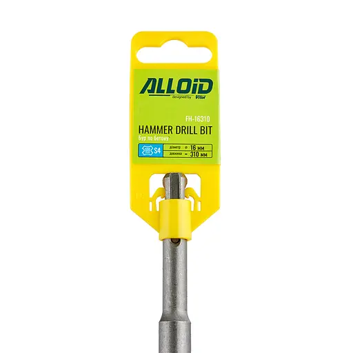 Бур по бетону Alloid Building Tools SDS-plus S4 16x310 мм (FH-16310) - фото 2
