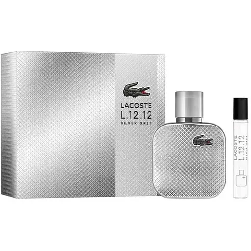 Набір Lacoste Silver Grey L.12.12 50 мл парфумована вода 7.5 мл парфумована вода - фото 1