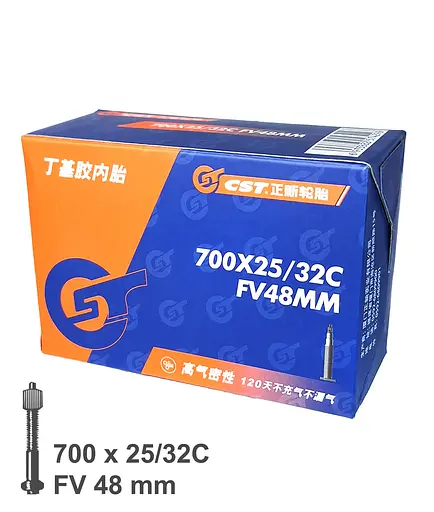 Камера велосипедна CST 28 (700x25/32C) FV 48 мм (G00013422) - фото 2