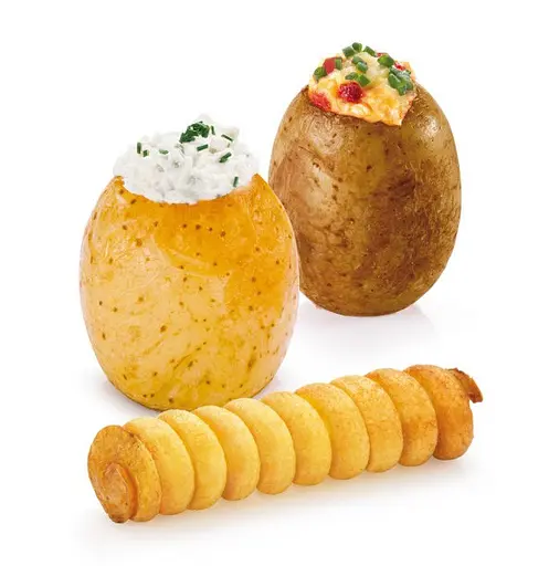 Ніж спіральний для фарширування картоплі, кабачків, моркви 20 см, Master Class Сірий 81618 - фото 5