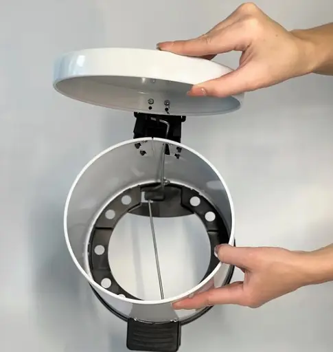 Ведро для мусора с педалью Mertinox 3 л Белый 4501.1825S.101.03  - фото 2