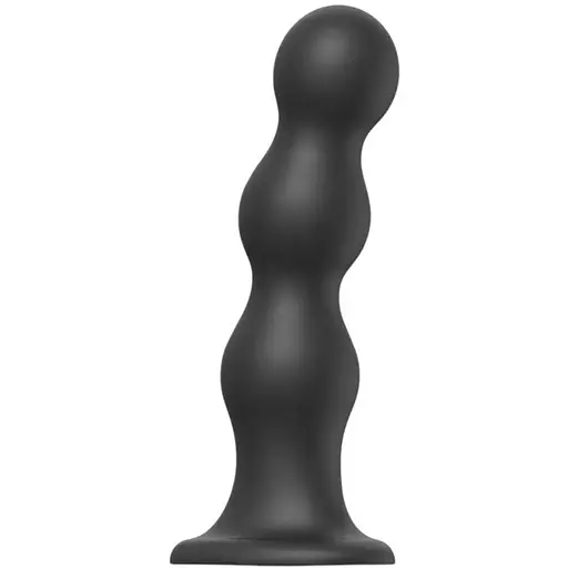Насадка для страпона Strap-On-Me Dildo Plug Balls Black XXL