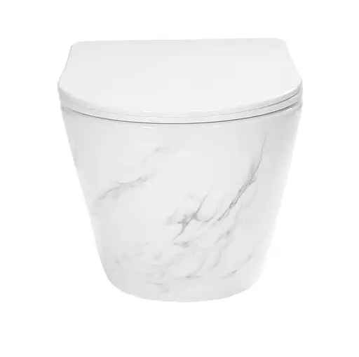 Подвесной унитаз Rea Carlos Nature marble REA-C6606, Мрамор - фото 2