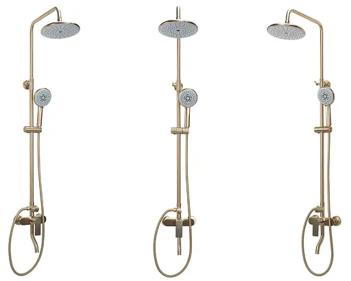 Душова система Rea Verso Brushed Gold з виливом REA-P9146, Золотий - фото 2