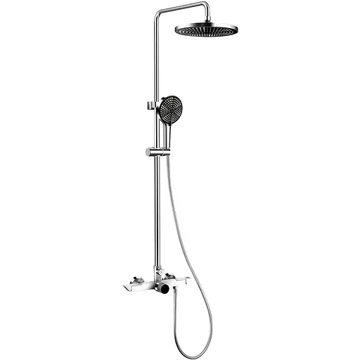 Душова система зовнішнього монтажу Nett для душу WH-19, Хром - фото 1