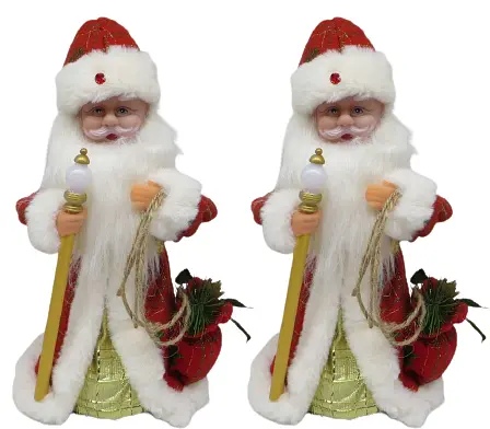 Ялинкова іграшка Дід Мороз, 30 см, музика, 1397-12-А - фото 2