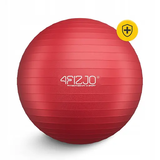М'яч для фітнесу (фітбол) 4FIZJO 75 см Anti-Burst Red (P-5907739316356) - фото 10