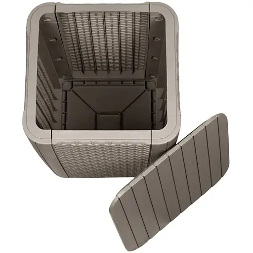 Стол-ящик пластиковый Keter Luzon Flat бежевый - фото 3