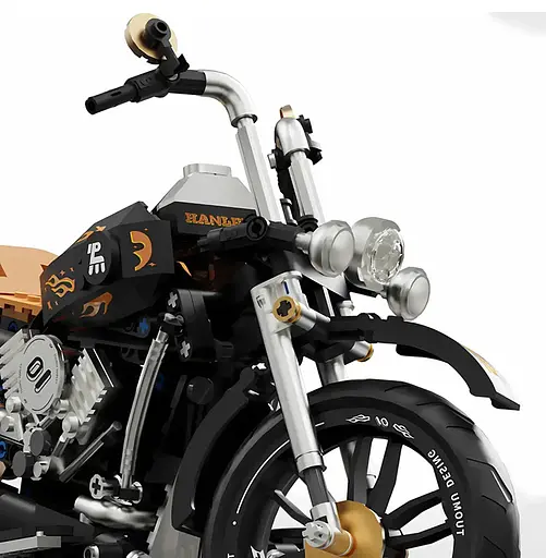 Конструктор Мотоцикл 455 елементів Ramiz чорний - фото 3