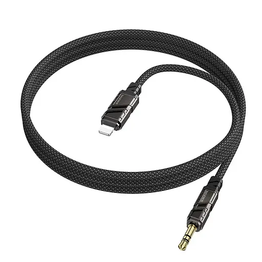Перехідник BOROFONE BL22 Dignity digital audio conversion cable iP Black - фото 4