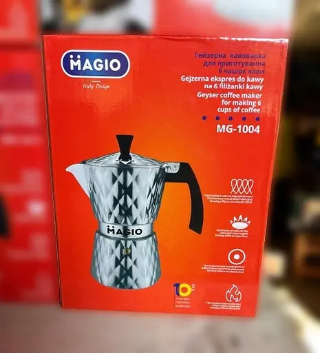 Гейзерна кавоварка MAGIO MG-1004 гейзерного типу на 6 порцій еспресо 300 мл - фото 4
