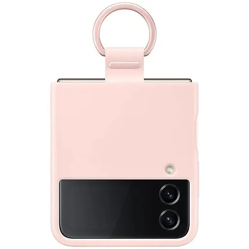 Оригінальний силіконовий чохол із кільцем Samsung для Galaxy Z Flip4 Silicone Cover with Ring Pink EF-PF721TPEGUA - фото 6