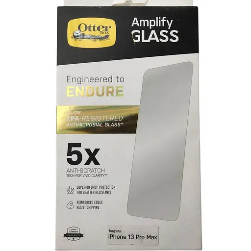 Захисне скло протиударне OtterBox Amplify Glass 5X для iPhone 13 Pro Max/14 Plus (6.7") (77-86013)