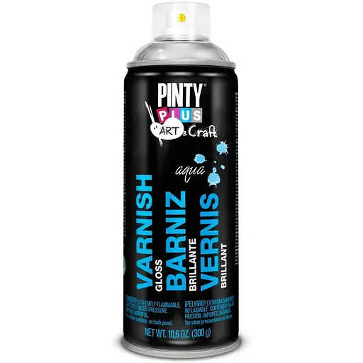 Лак-аерозоль на водній основі Pintyplus Аrt & Craft глянцевий 400 мл - фото 1