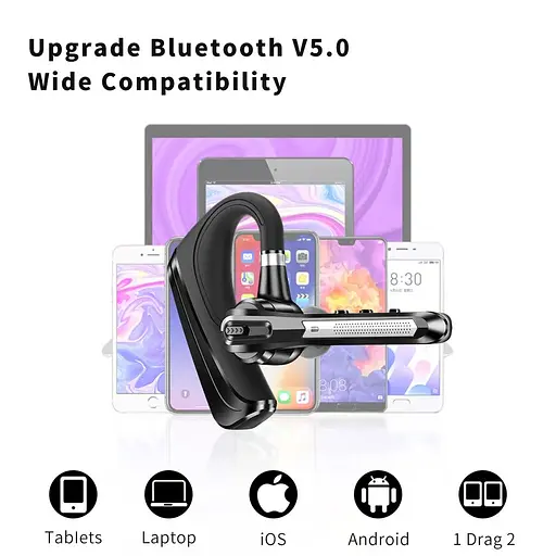 Бездротова Bluetooth гарнітура HSP-B3 з кнопками управління шумозаглушенням Бізнес гарнітура - фото 3
