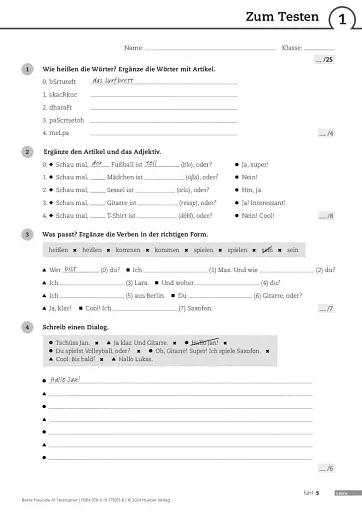 Beste Freunde A1. Testtrainer mit Audios online - фото 4