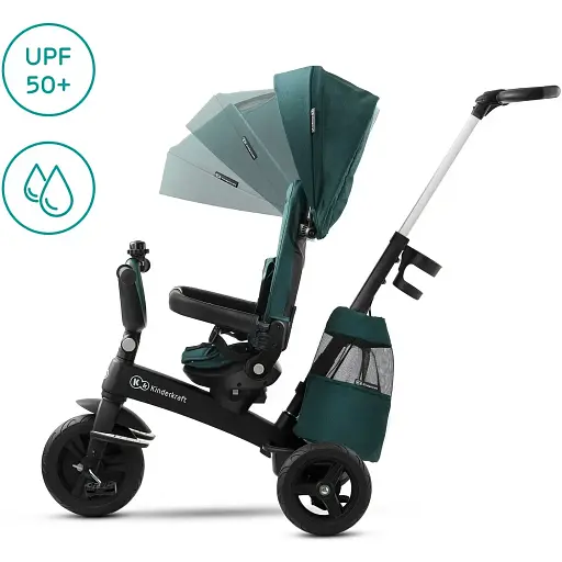 Трехколесный велосипед Kinderkraft Easytwist Midnight Green (KKRETWIGRE0000) - фото 3