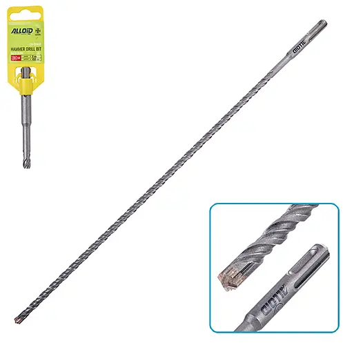 Бур по бетону Alloid Building Tools SDS-plus S4 Quadro 8x450 мм (CH-08450) - фото 3