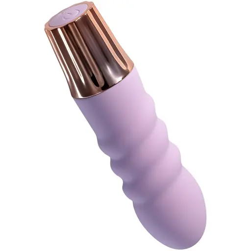 Міні-вібратор Crushious Mellow Bubbles лавандовий 11 х 2.8 см - фото 4