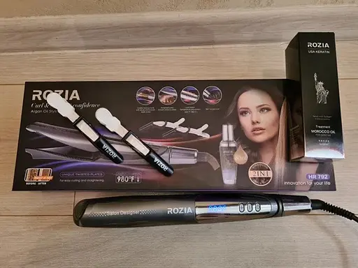 Спіральний випрямляч Rozia HR-792R керамічні пластини 40 Вт - фото 4