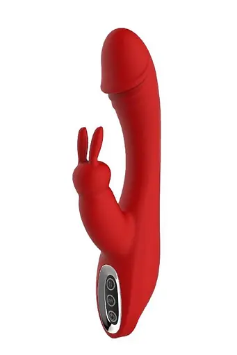 Вібратор-кролик Dreamtoys Red Revolution Artemis 21 см червоний - фото 4