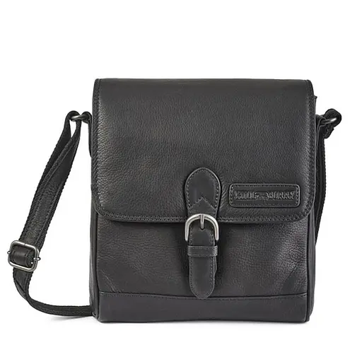 Кожаная мужская сумка через плечо Hill&Burry 30х24х9 см sum0025914 - фото 1