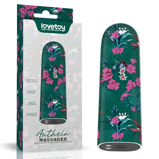 Вибратор для клитора Lovetoy Antheia Massager 8.5 см зеленый - фото 11