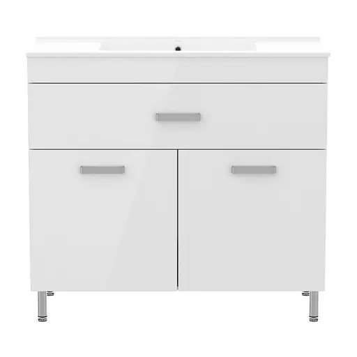 Тумба з умивальником RJ Velum y 90 см RJ82900 Білий - фото 2