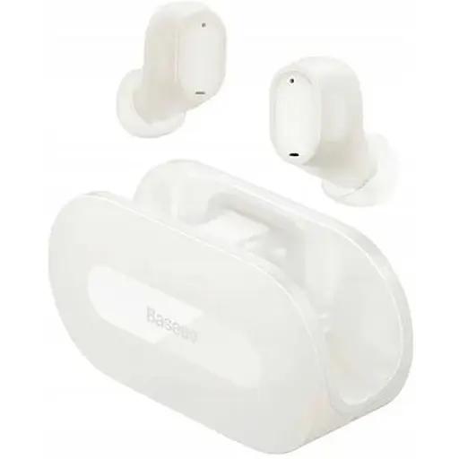 Бездротові навушники Baseus Bowie EZ10 True Wireless Earphones, Low Latency, Baseus Rapid Charge, BT5.3, 40mAh, 300mAh, 5h, White A00054300226-Z1