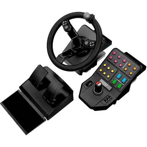 Ігрове кермо з педалями Logitech G Heavy Equipment Bundle Farm Sim Controller (945-000062) [79788]