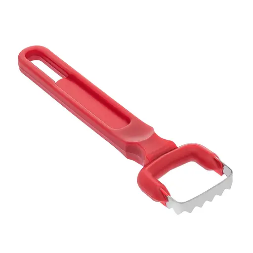 Рибочистка ніж для чищення риби з пластиковою ручкою 12 см, Kitchette Червоний 85816 - фото 5