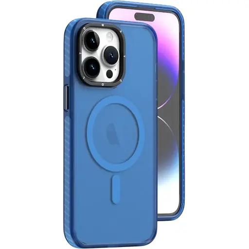 Чехол-накладка DK для Apple iPhone 12 Pro Max MagSafe Composite Matte (blue)