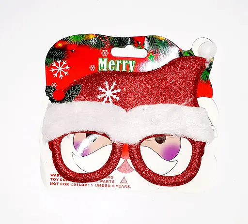 Окуляри новорічні N1-1 з блискітками Белый - фото 1