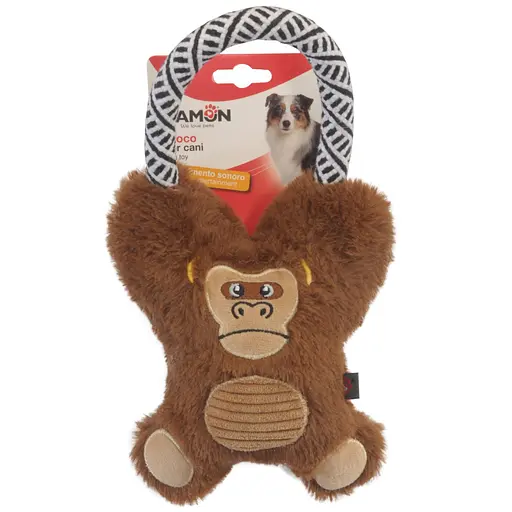 Іграшка для собак Camon горила, коала, лінивець  плюшеві з пищалкою 20 см (AH4172)