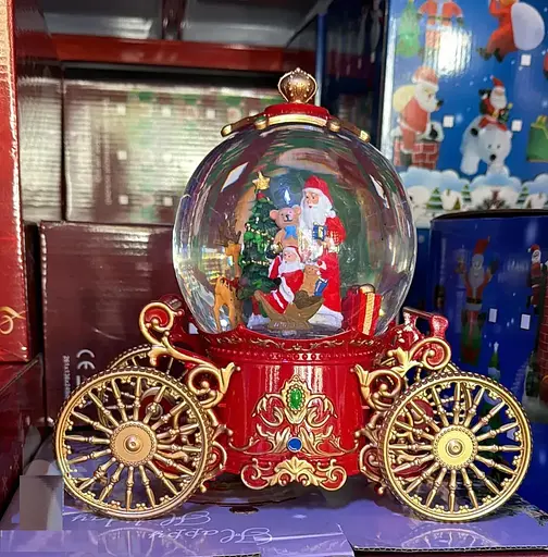 Снежный шар Карета SH2501 с автоподдувом LED и музыкой - фото 3