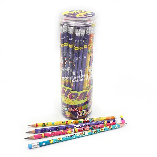 Карандаш чернографитовый School, HB, с ластиком, 48 шт., 0414DSCN