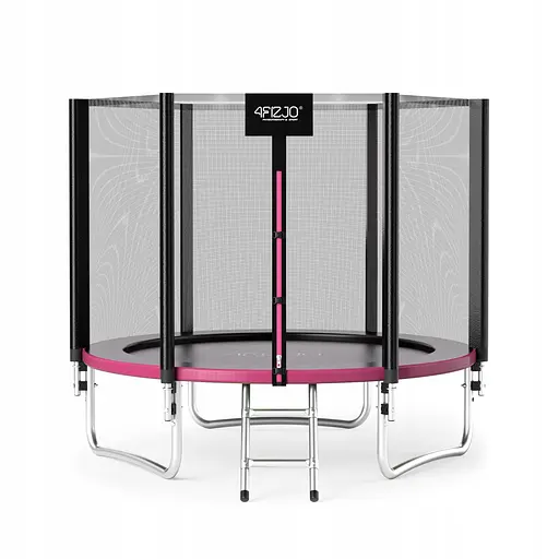 Батут с наружной сеткой 4FIZJO Classic 8FT 252 см Black/Pink (P-5907739314536) - фото 1