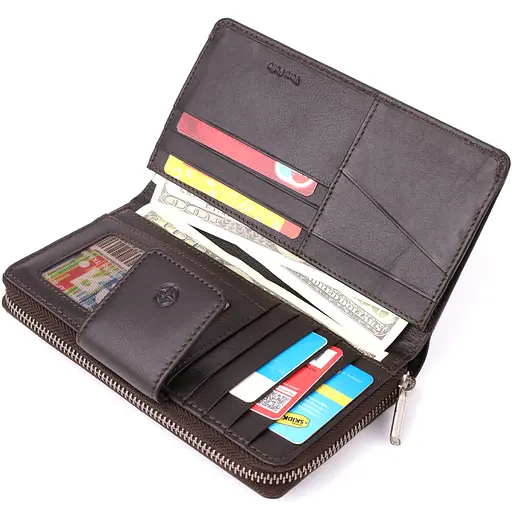 Стильный женский вертикальный кошелек из натуральной кожи Tony Perotti 17х9.5х2.5 см acs0032276 - фото 8