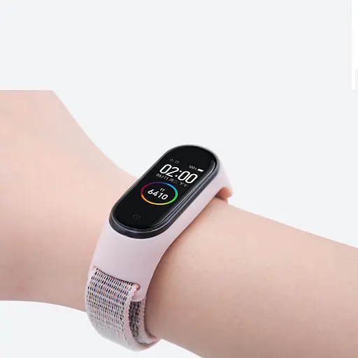 Ремешок Nylon New для Xiaomi Mi Band 3/4/5/6/7 Pink Sand - фото 3